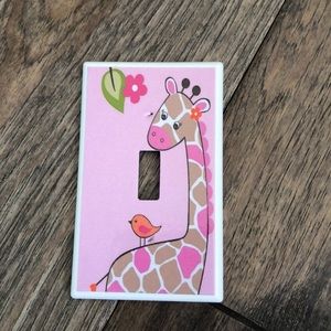 Baby girl light switch plate